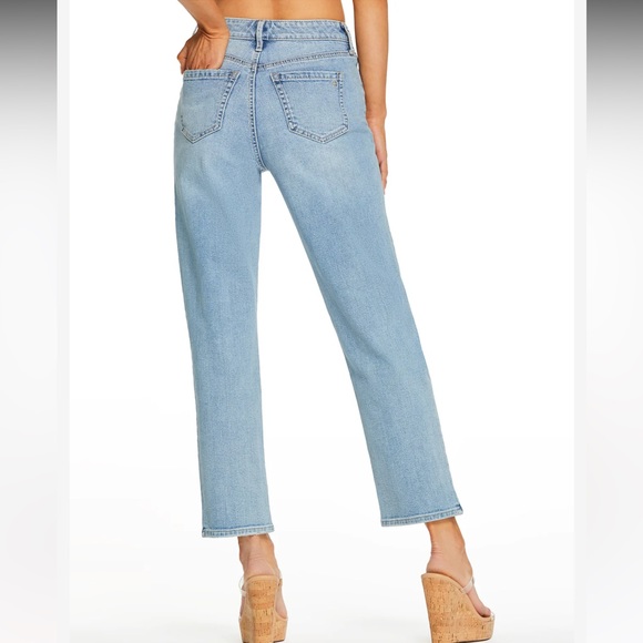 NWT Jessica Simpson Throwback Straight Jeans in Feel the Love - Picture 5 of 16